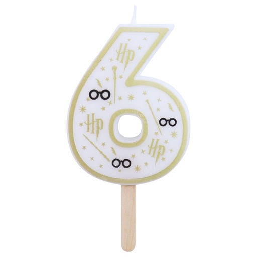 [00067877] BOUGIE HARRY POTTER CHIFFRE 6