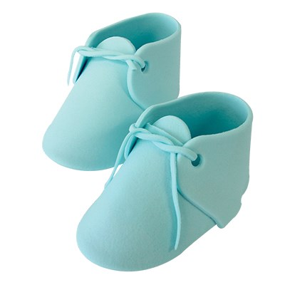 [00067898] CHAUSSON DE BEBE BLEU EN SUCRE 2PCS