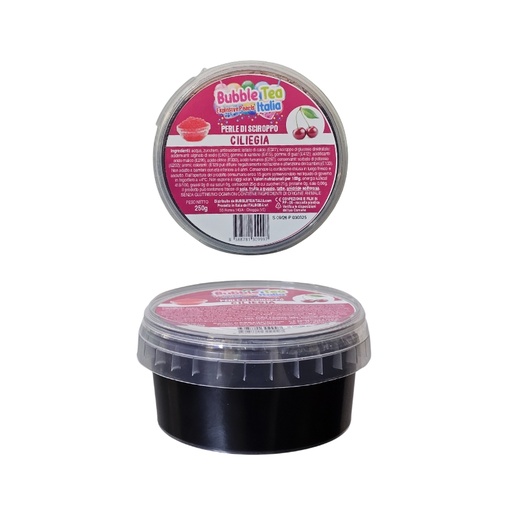 [00068134] BLACK COFFEE PERLES DE FRUITS 250GR GOUT CERISE P/BUBBLE TEA
