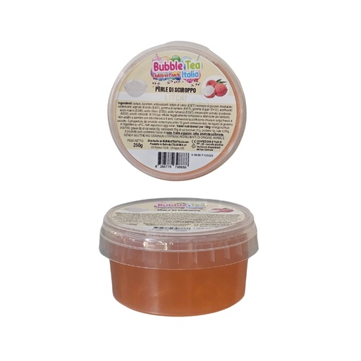 [00068136] BLACK COFFEE PERLES DE FRUITS 250GR GOUT LITCHI P/BUBBLE TEA