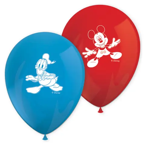 [00068340] MICKEY RTH 11 INCHES BALLONS IMPRIMES 8 pcs