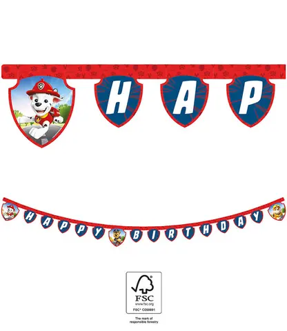 [00068356] PAW PATROL GUIRLANDE HAPPE D'DAY
