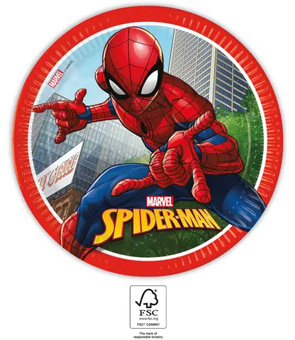 [00068360] SPIDERMAN CRIME FIGHT ASSIETTE