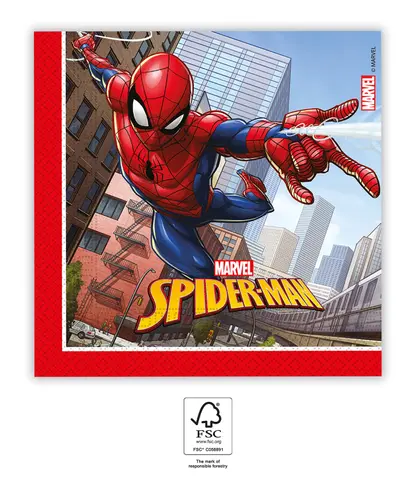[00068362] SPIDERMAN CRIME FIGHT SERVIETT
