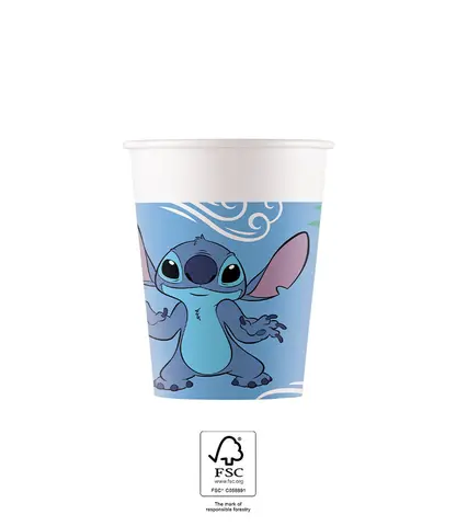 [00068399] STITCH GOBELETS EN CARTON 200ML 8pcs
