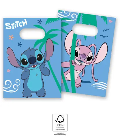 [00068401] STITCH SACHETS CADEAUX EN PAPIER 4 pcs
