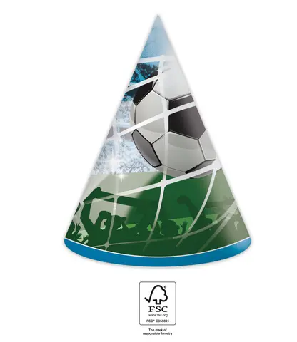 [00068425] SOCCER FANS CHAPEAUX 6P