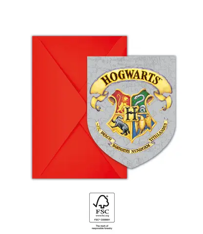 [00068444] HARRY POTTER INVITATIONS ET ENV
