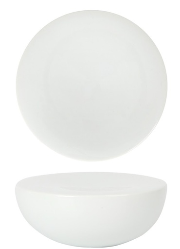 [00068525] STRADE JADE ASSIETTE 1/2 SPHERE PLATFORM PORCELAINE BLANCHE - B997020