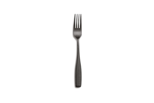 [00068630] COMAS BLACK FLEUR DE LYS TABLE FORK