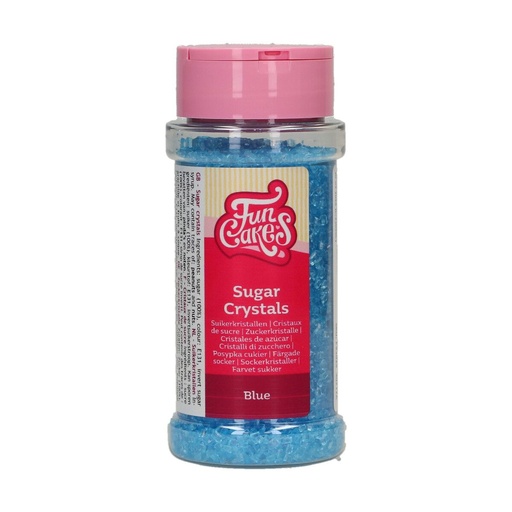 [00068819] FunCakes Cristaux de sucre fin Bleu 80g