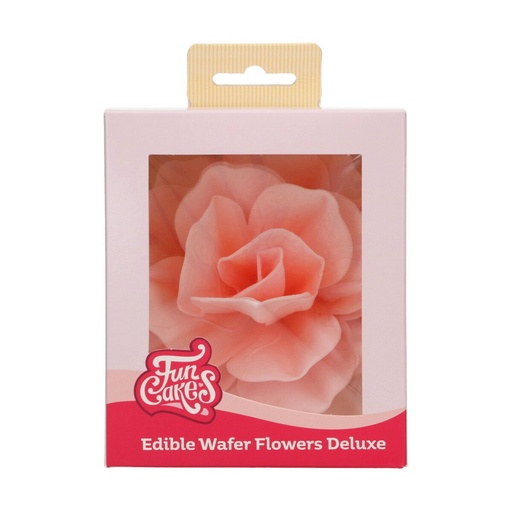 [00068863] FunCakes Wafer Flowers Pastella Pink Rose 12.5cm