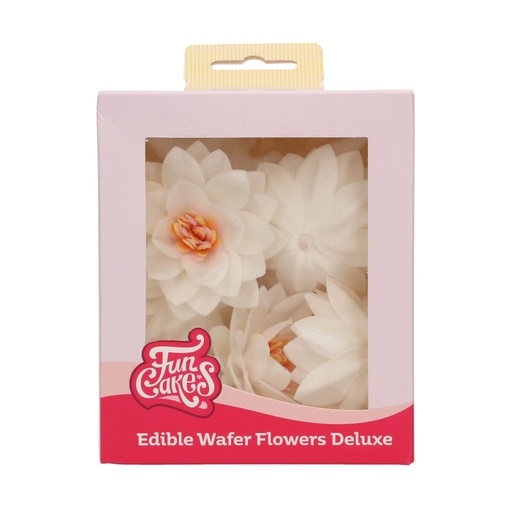 [00068868] FunCakes fleurs azyme Lotus Blanche 7cm 10 pces