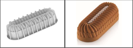 [00069068] SILIKOMART MOULE BUCHE "PLEIN CŒUR" 236X80 H60MM - 860ML