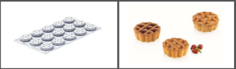 [00069073] SILIKOMART VORM CROSTATA XS 20 - ø44 H 17 MM - 15 VORMEN VAN 20ML