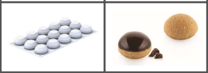 [00069076] SILIKOMART VORM BIGNÈ PERFETTO 30 - ø45 H 25 MM - 15 VORMEN VAN 30ML