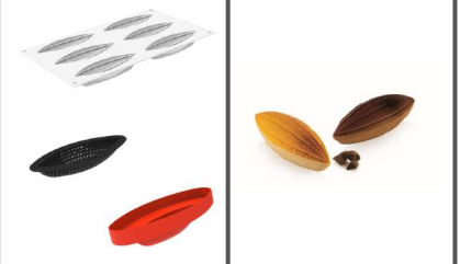 [00069081] SILIKOMART VORM KIT 3D TARTE RING CABOSSA - 120X40 H 20 MM + 6 RINGEN + SNIJDER --39ML
