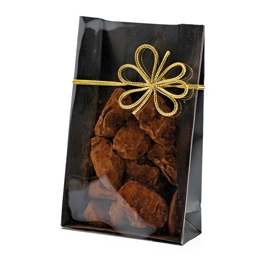 [00070658] LUXE ZWARTE EN TRANSPARANTE KAARTHOES 10X4H16CM 25ST