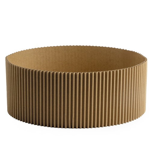 [00070662] CONTENANT ONDULE KRAFT OVAL 35X26H14CM