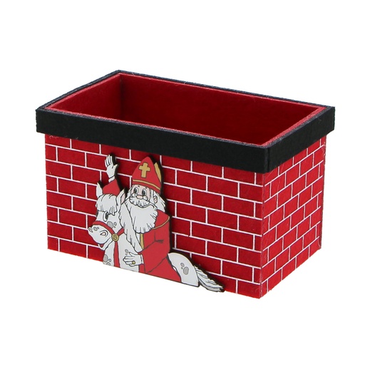 [00070675] SINTERKLAAS SCHOORSTEENMAND 13X8CM H8CM