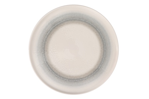 [00070940] PIOLI NEPTUNUS BORD 24CM WIT/BLAUW PORSELEIN - NE18AP24