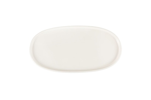[00070956] PIOLI PLANO OVAL PLATE 30CM WHITE PORCELAIN SMALL STRAIGHT RIM - PL11AP30