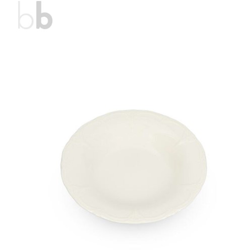 [00070977] BONBISTRO RETRO ASSIETTE CREUSE 23.5CM PORCELAINE IVOIRE - 741084