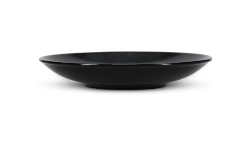 [00070983] BONBISTRO OVIO NOIR ASSIETTE COUPE 25.5XH4.5CM PORCELAINE - 740326 