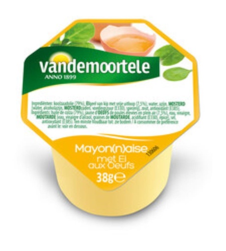 [00071043] VANDEMOORTELE MOSTERD MAYONAISE SAUS MINI PORTIE 120 X 20ML