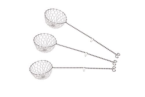 [55078009] C&T SET OF 3 MINI CHINESE FONDUE BASKETS