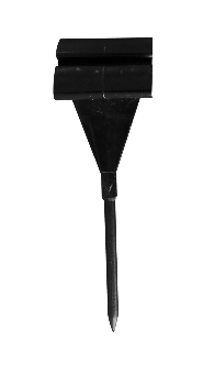 [00071311] SUPPORTS NOIR À PIQUER POUR ÉTIQUETTES DE PRIX HT 80MM 25 PCES