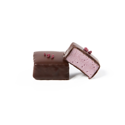 [00071332] MALLOWS MARSHMALLOW CUBERDON CHOCOLAT NOIR 4 X 4 CM 8 PCS - 180GR