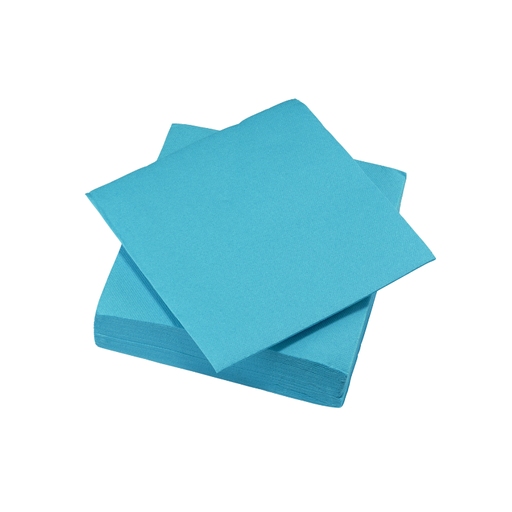 [00071454] TASSINON SERVIETTES TURQUOISE 38x38 CM 30PCS