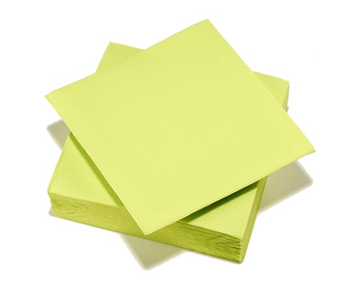 [00071458] TASSINON NAPKINS LIME GREEN 38x38 CM 30PCS