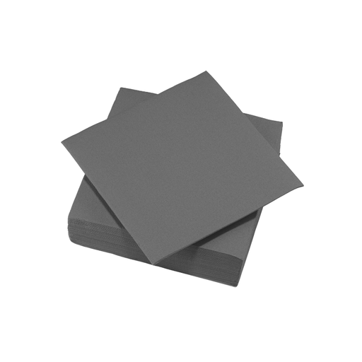 [00071463] TASSINON SERVIETTES ANTHRACITE 38x38 CM 30PCS