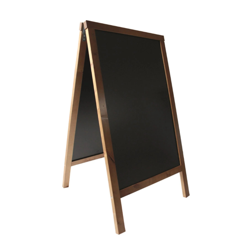 [00071496] CHEVALET STOP-TROTTOIR HARMONIE 50,5 x 93 CM BOIS TEINTE CHÊNE