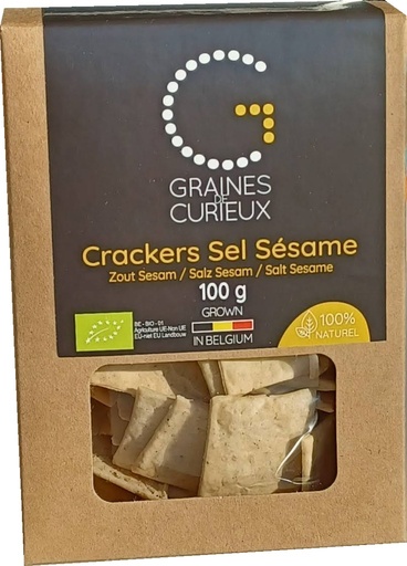 [00071617] BIO ZOUT & SESAM CRACKERS 100GR