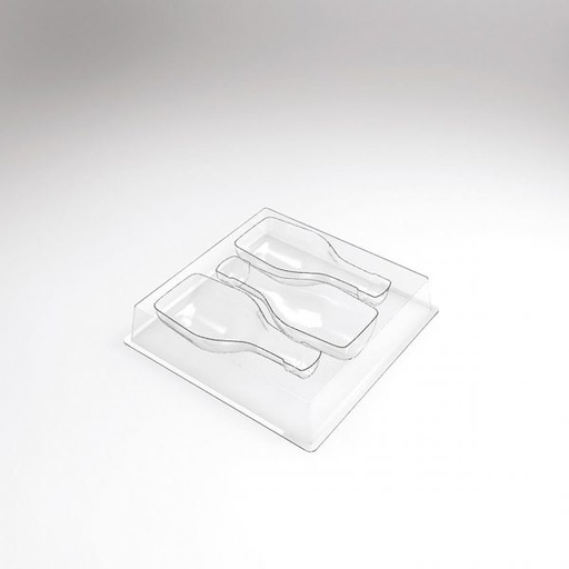 [08057648] 070545 PCB MOULES ENTREMETS INDIVIDUELS CHAMPAGNE 90 PIÈCES 13,5X5,8 CM 30PCES ***S/CD***