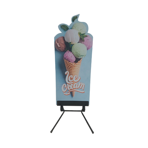 [00073254] STOP-TROTTOIR "GLACE" DECOUPE FORME DE GLACE 60 x 150 CM + PIED