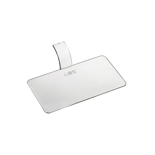 [00073607] SUPPORT A PATISSERIE PALET RECTANGLE TRANSPARENT 10 x 5,5CM  PAQUET DE 100PCS