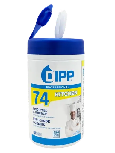 [00073791] DIPP 74 LINGETTES A IMBIBER 150PC 20CMX14CM **S/CDE**