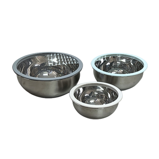 [00073795] SET OF STAINLESS STEEL 201 MIXING BOWLS Ø16, 20 AND 24 CM
