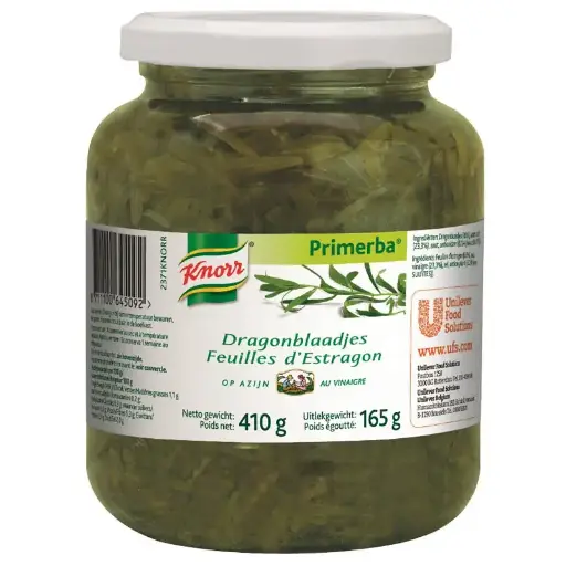 [00073928] KNORR PRIMERBA FEUILLES D'ESTRAGON AU VINAIGRE 410GR