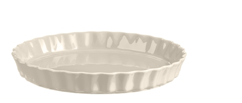 [00073959] EMILE HENRY MANQUE ROND CANNELE ARGILE MODELE BAS 31CM 1.30L- BEIGE