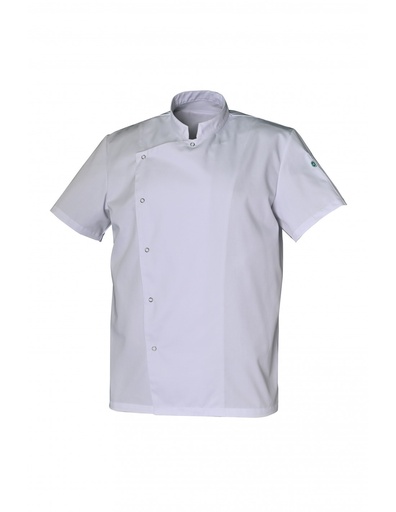 [00074590] SNV JACKET "GABIN" WHITE COTTON SIZE 5 "2XL" SHORT SLEEVE