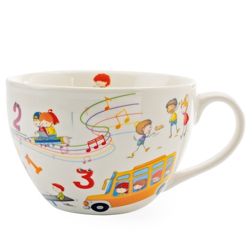 [00074650] LARGE SCHOOL YEAR MUG DIAM 11.5CM H8CM