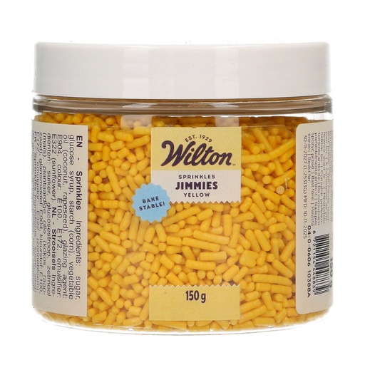 [00074851] WILTON YELLOW JIMMIES SPRINKLES 150GR