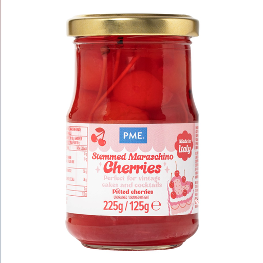 [00075294] CERISES MARASCHINO ROUGES AVEC QUEUE 225GRS