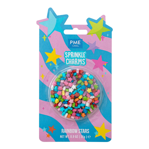 [00075310] MIXED SUGAR DECORS RAINBOW STARS 25G