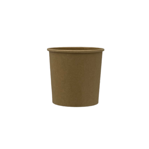 [00075356] POT EN CARTON KRAFT 360ML ø90MM 50PCS **SANS COUVERCLE**